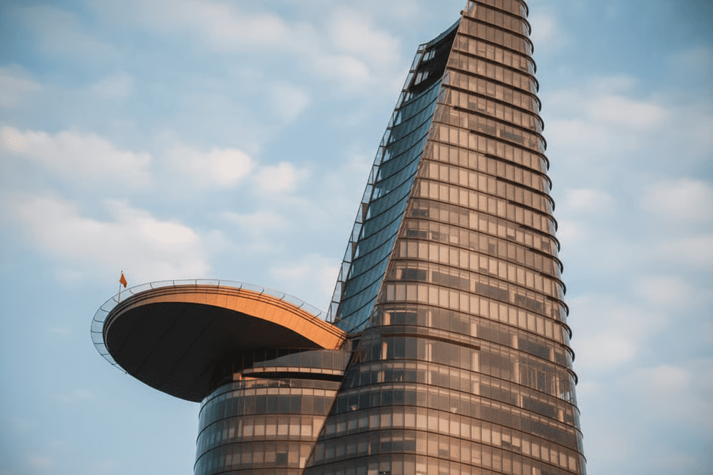 Bitexco Tower is the second tallest building in the world, located in the center of Ho Chi Minh City